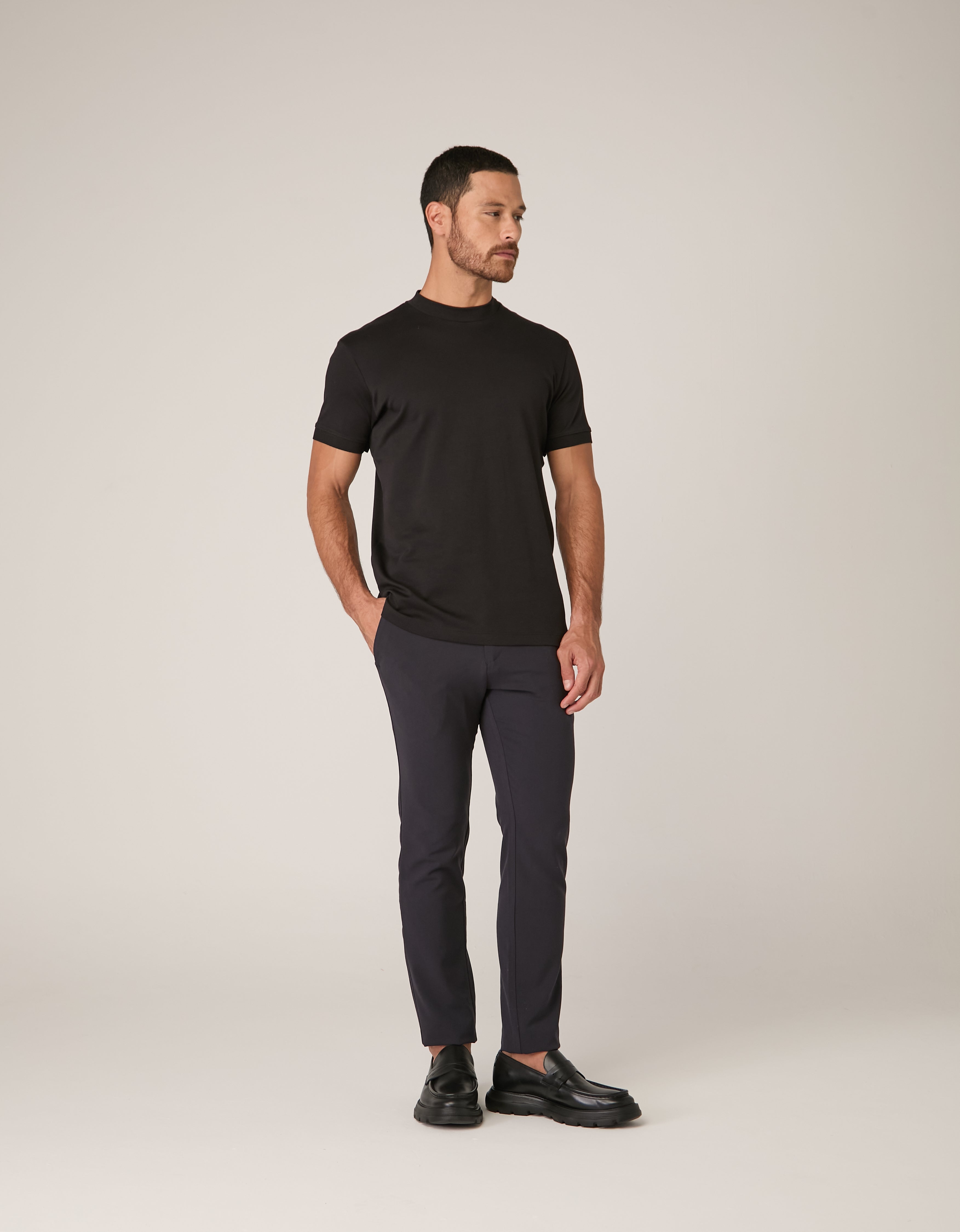 Camiseta Gola Alta Pima Supreme