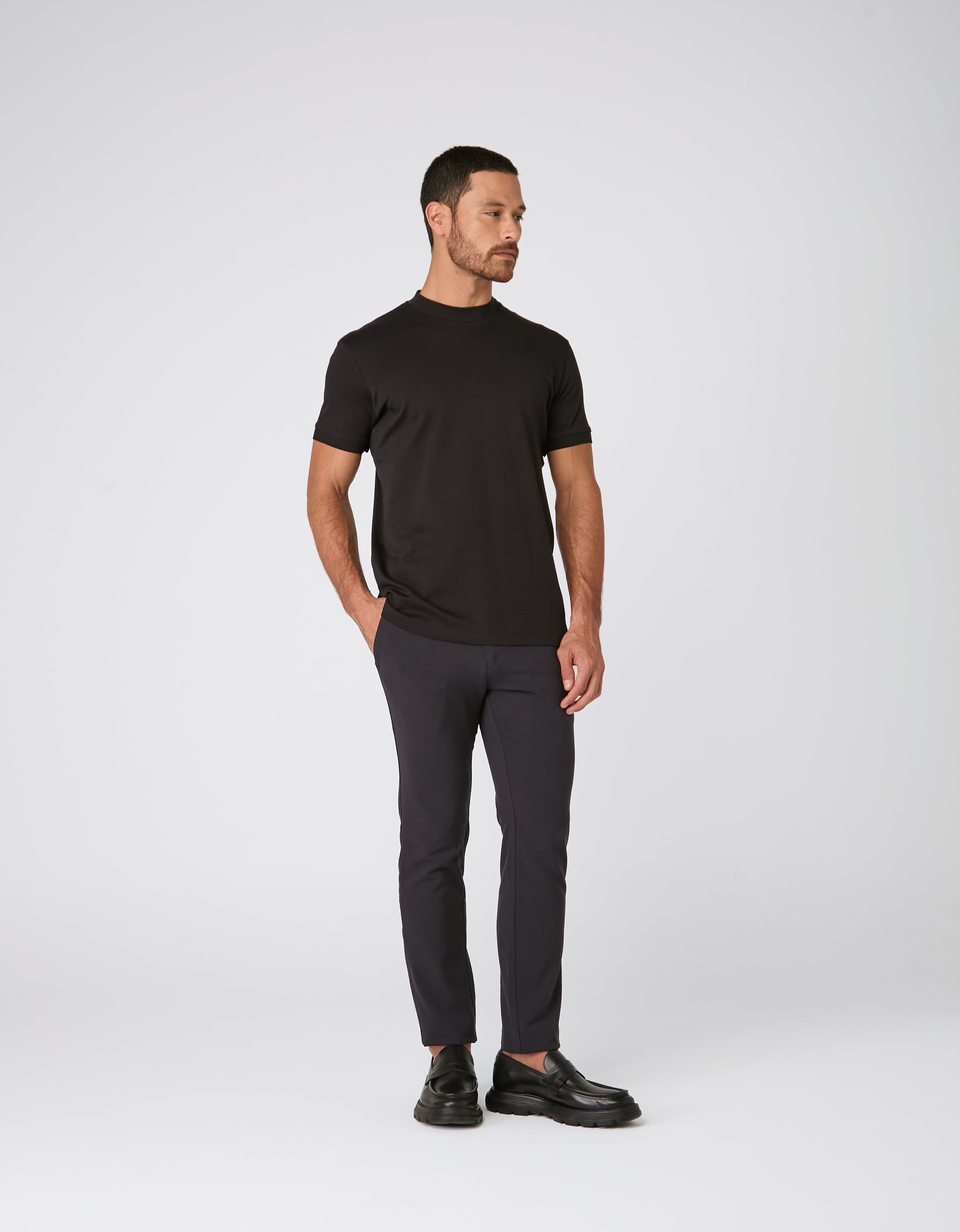 Camiseta Gola Alta Pima Supreme