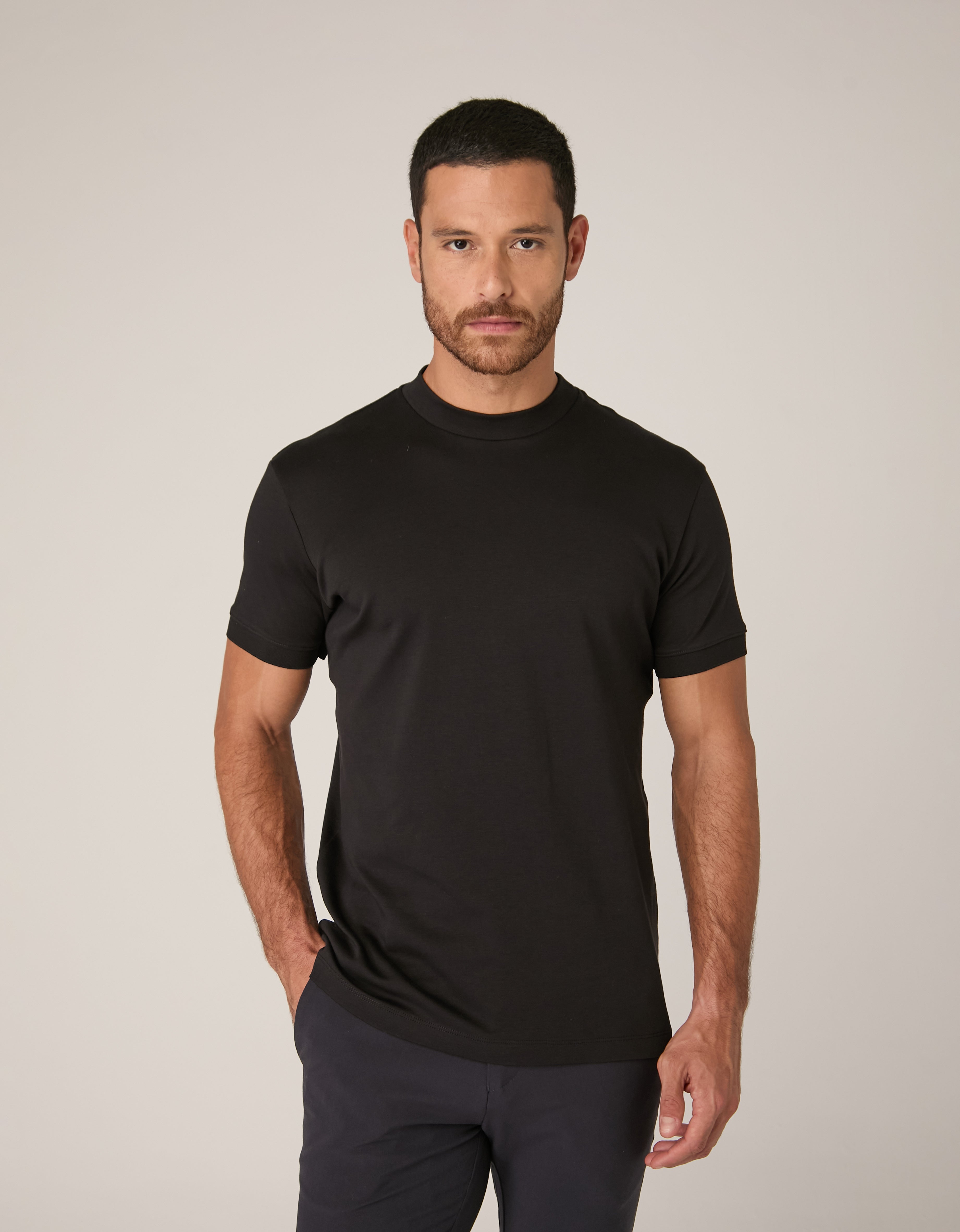 Camiseta Gola Alta Pima Supreme