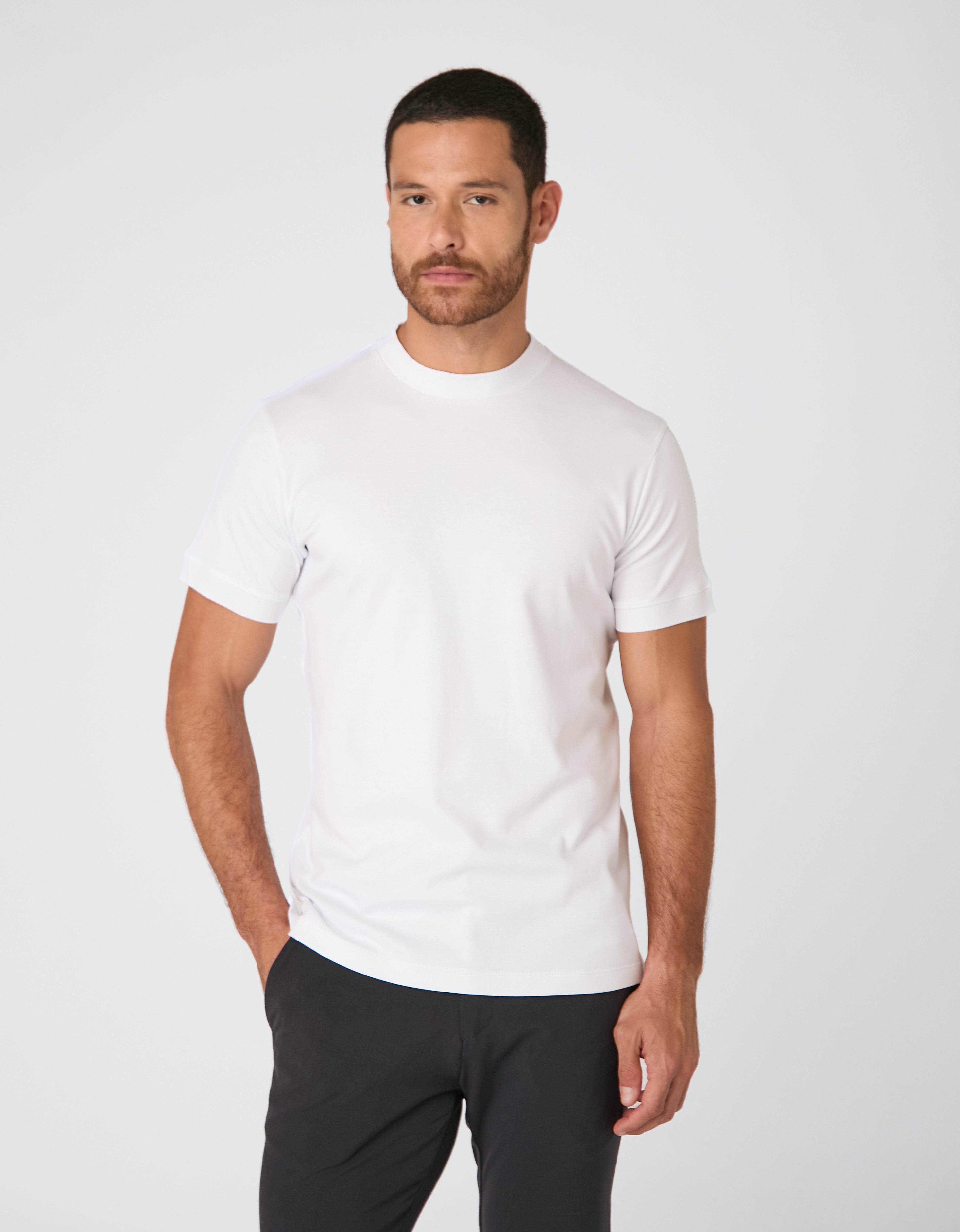 Camiseta Gola Alta Pima Supreme