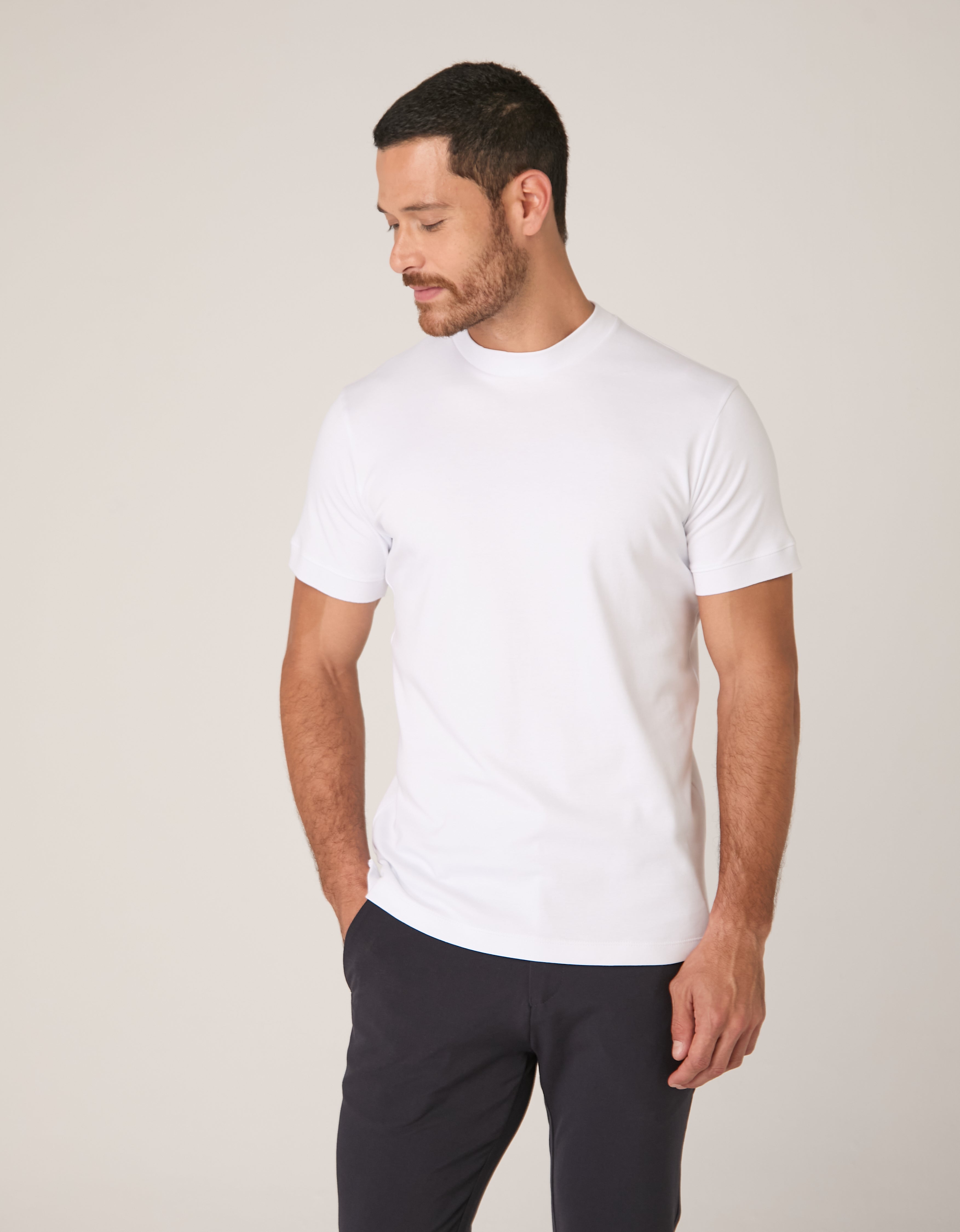 Camiseta Gola Alta Pima Supreme