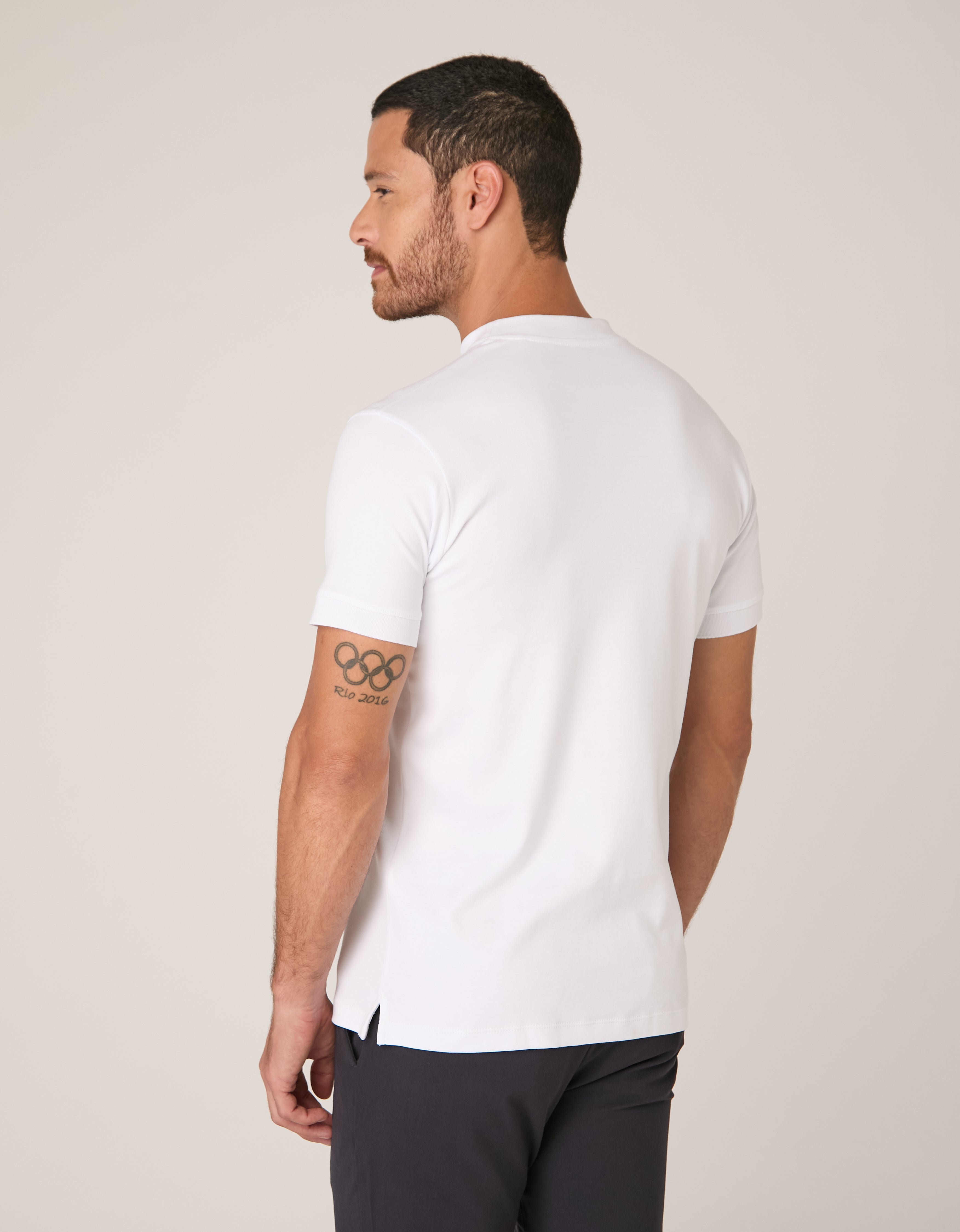 Camiseta Gola Alta Pima Supreme