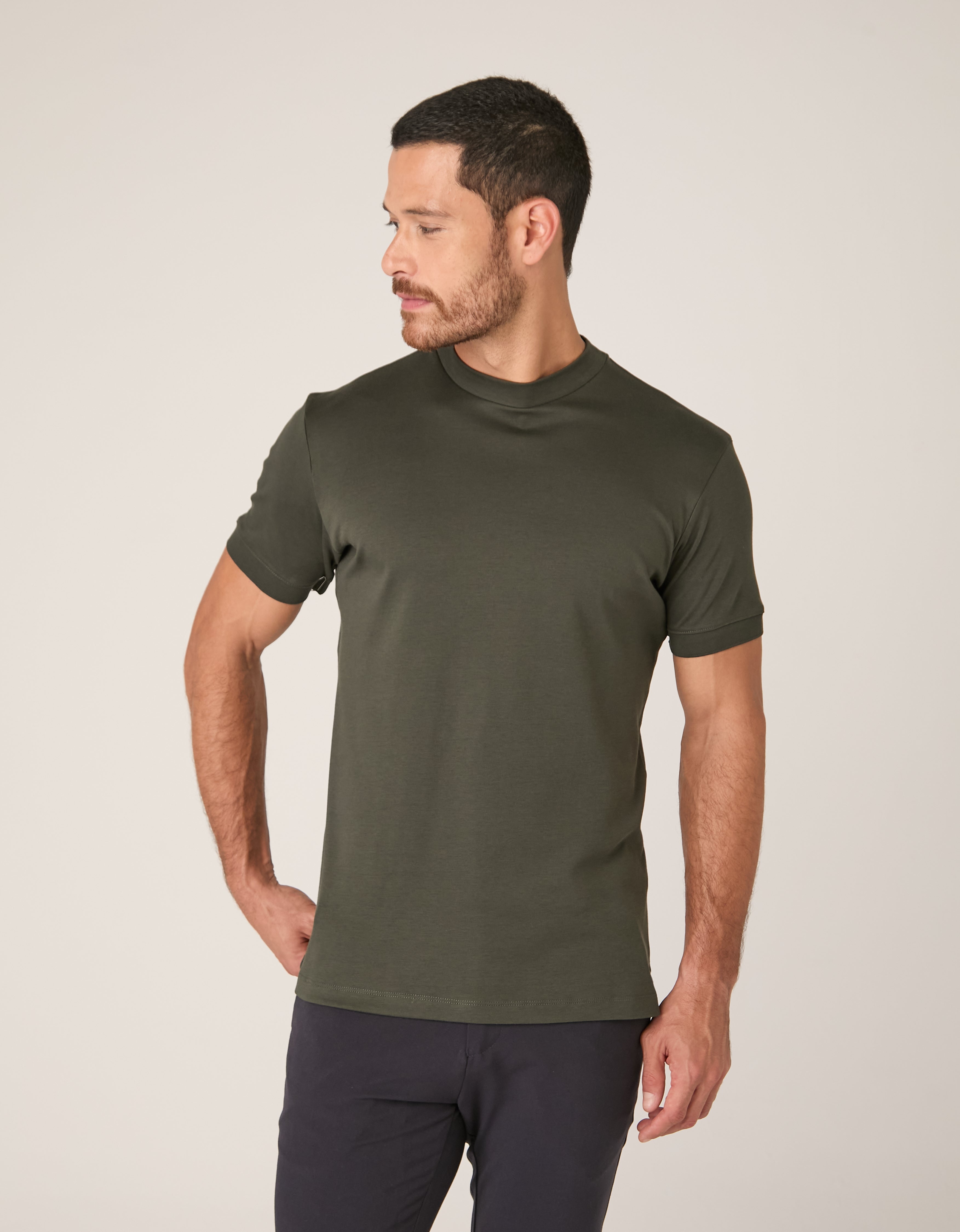 Camiseta Gola Alta Pima Supreme