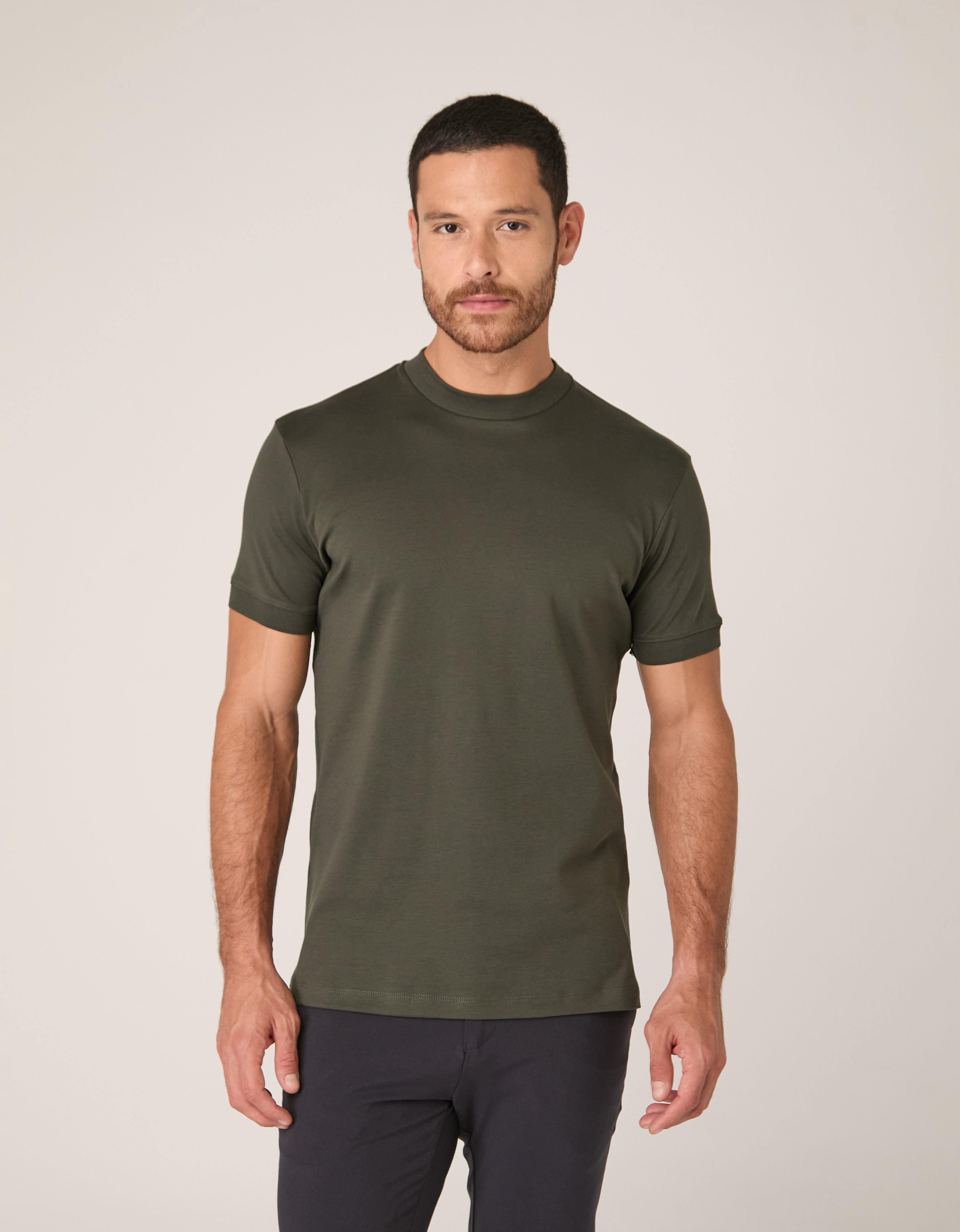 Camiseta Gola Alta Pima Supreme