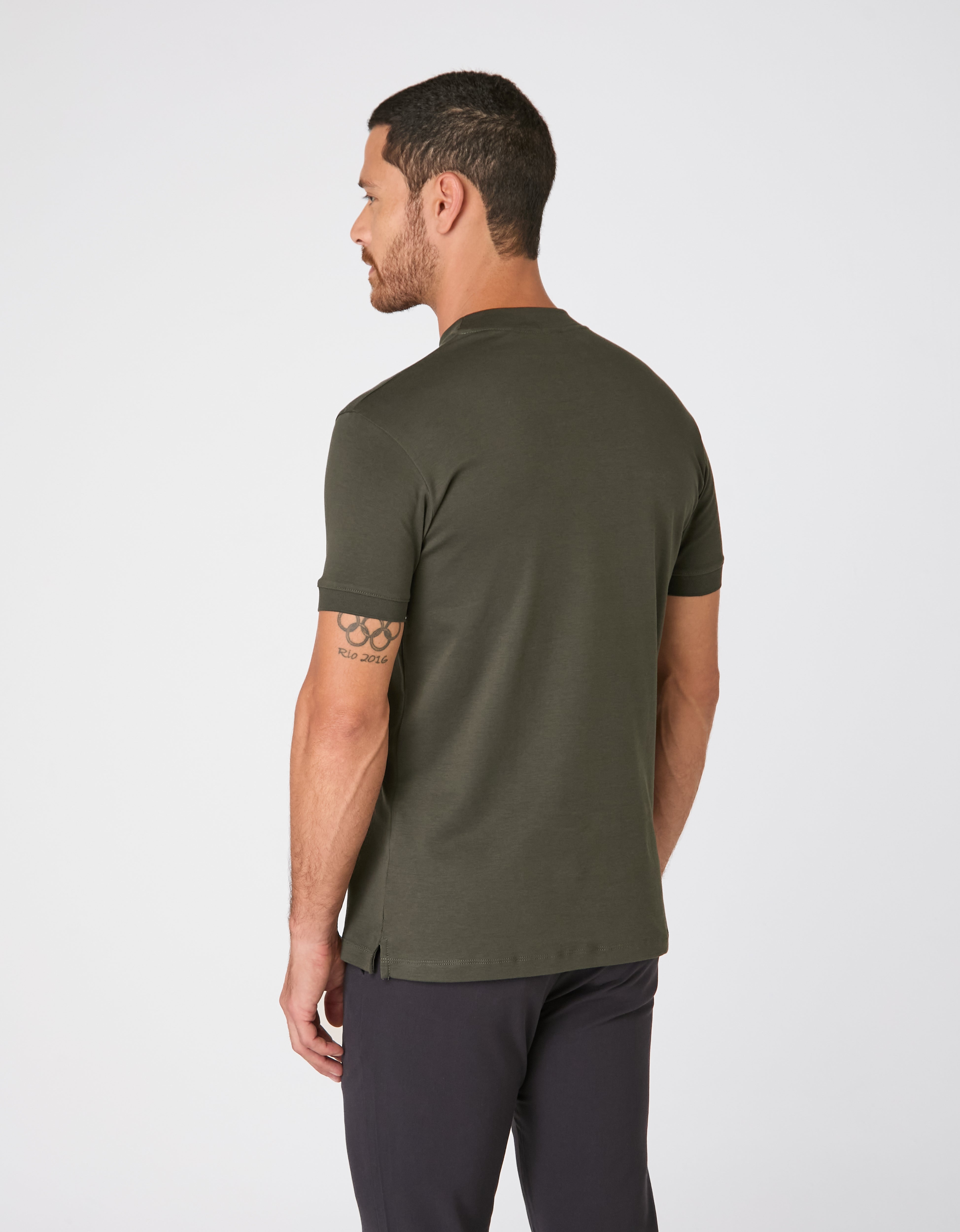 Camiseta Gola Alta Pima Supreme