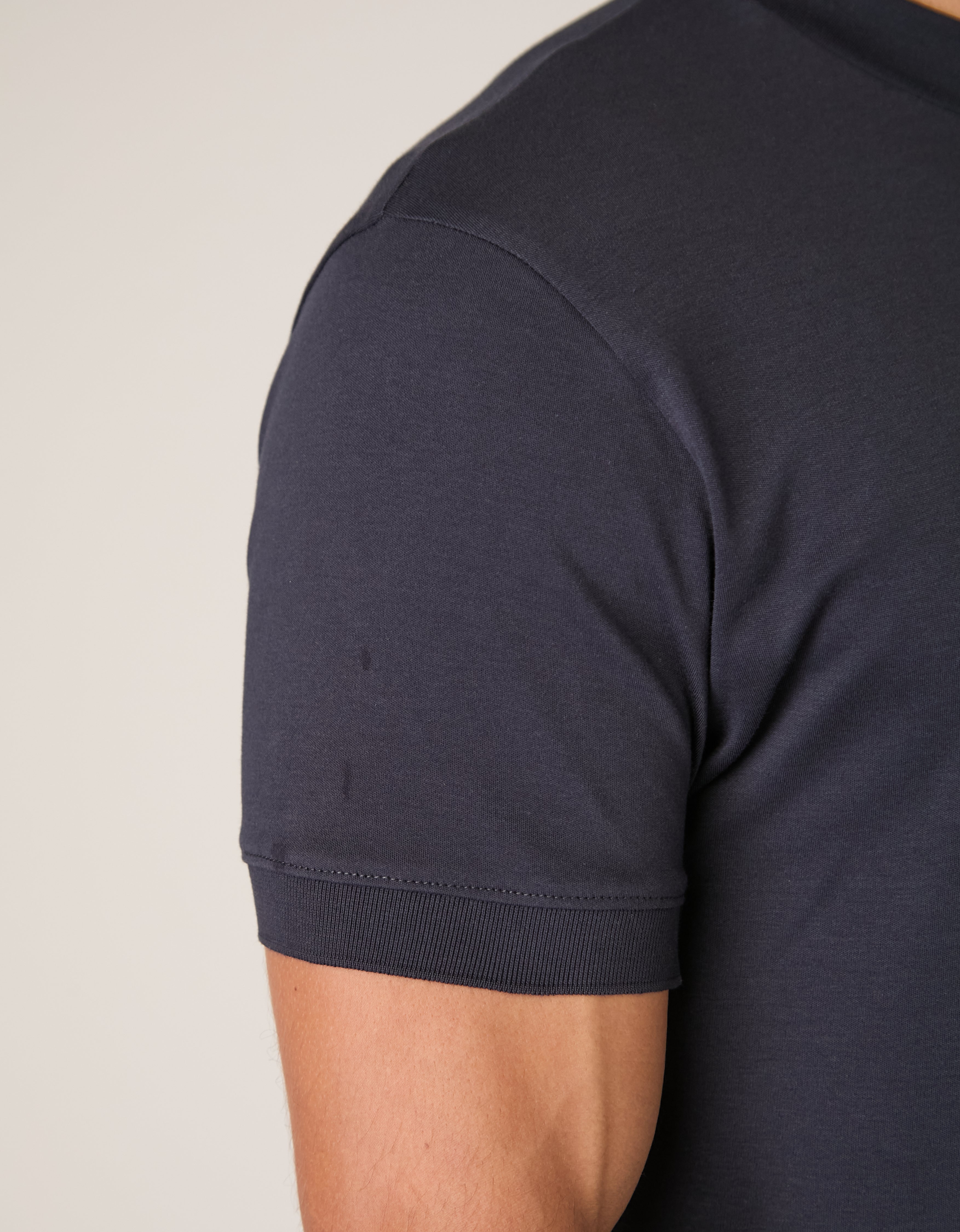 Camiseta Gola Alta Pima Supreme