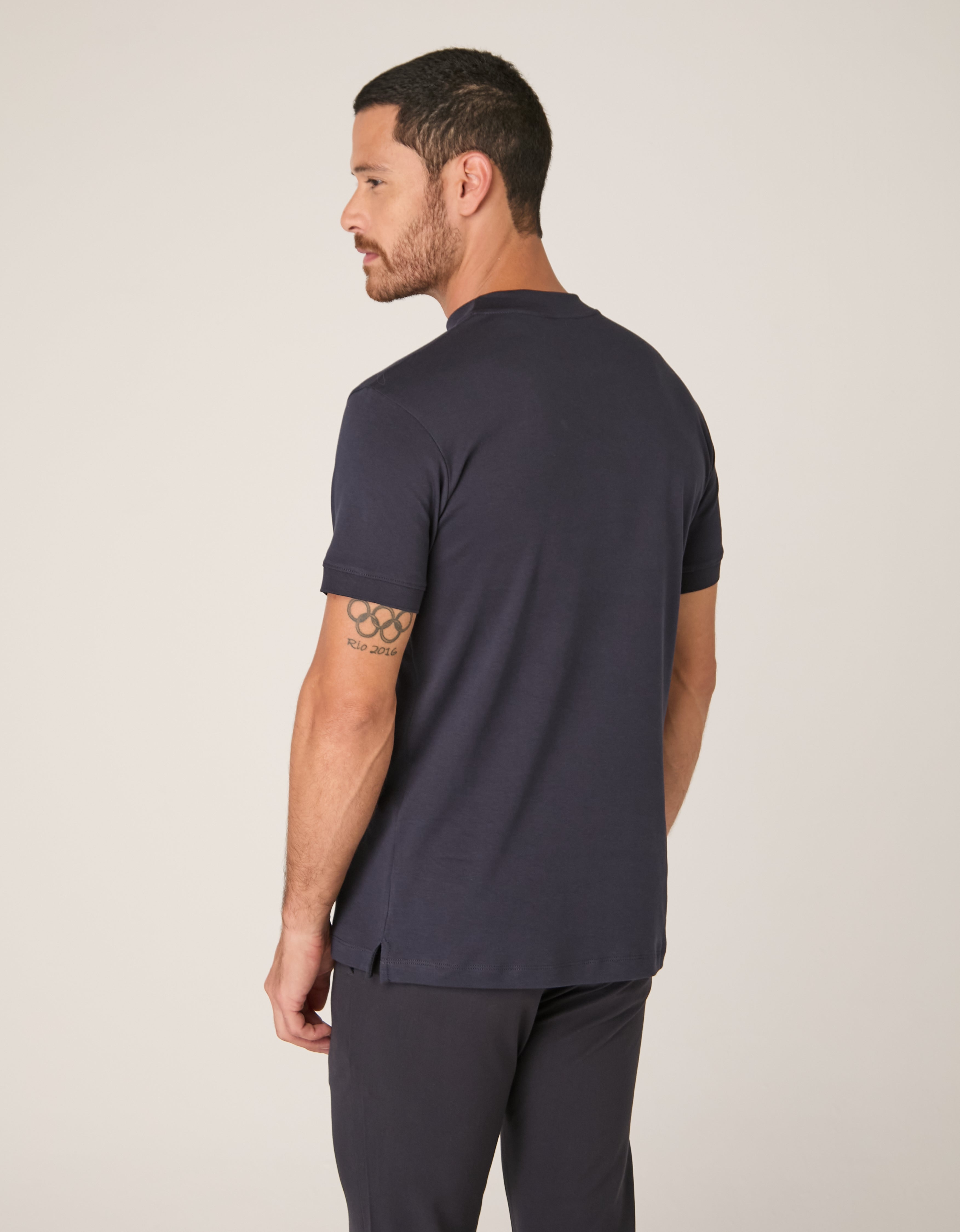 Camiseta Gola Alta Pima Supreme