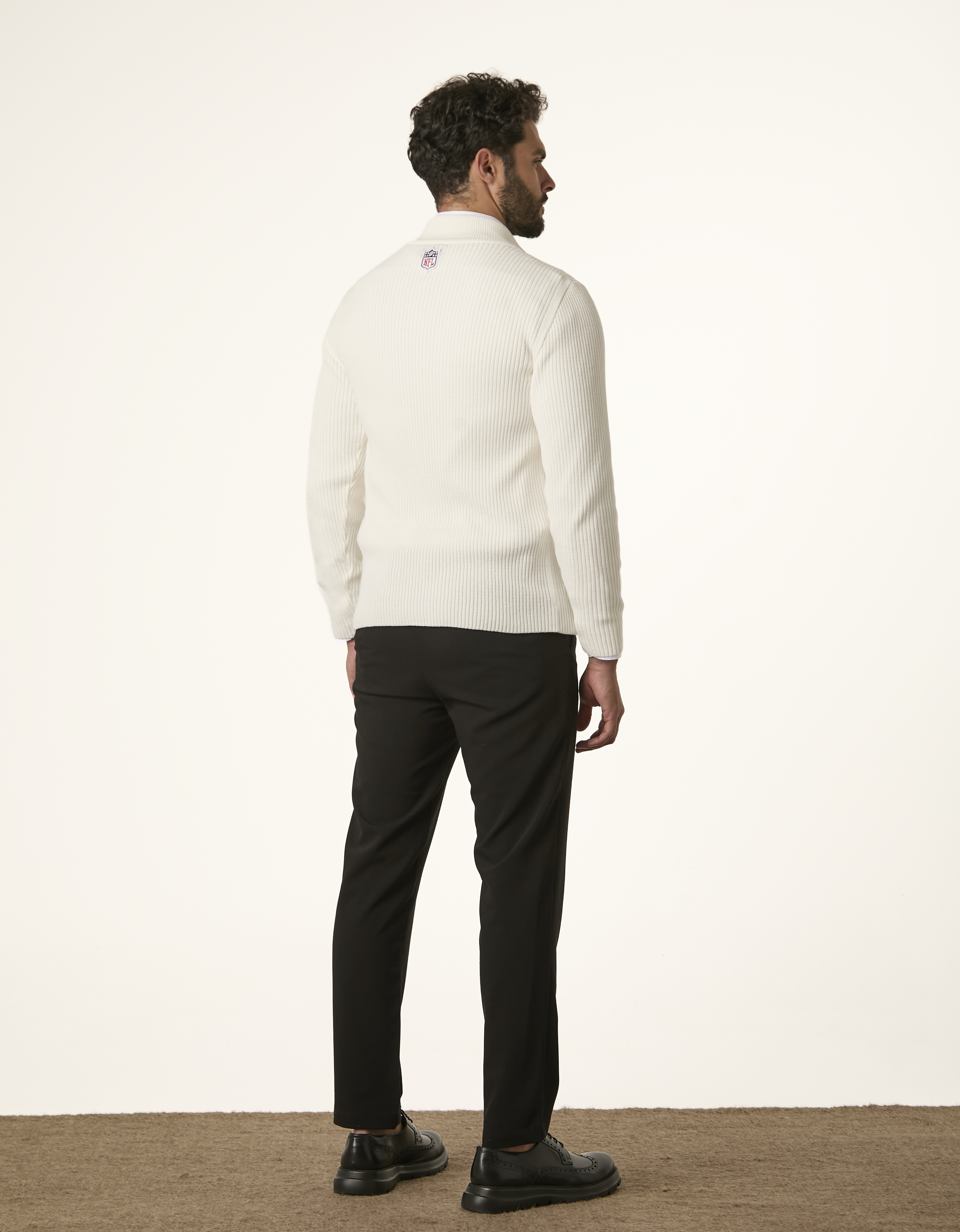 Patriots x NFL — Sueter Tricot Meio Zíper