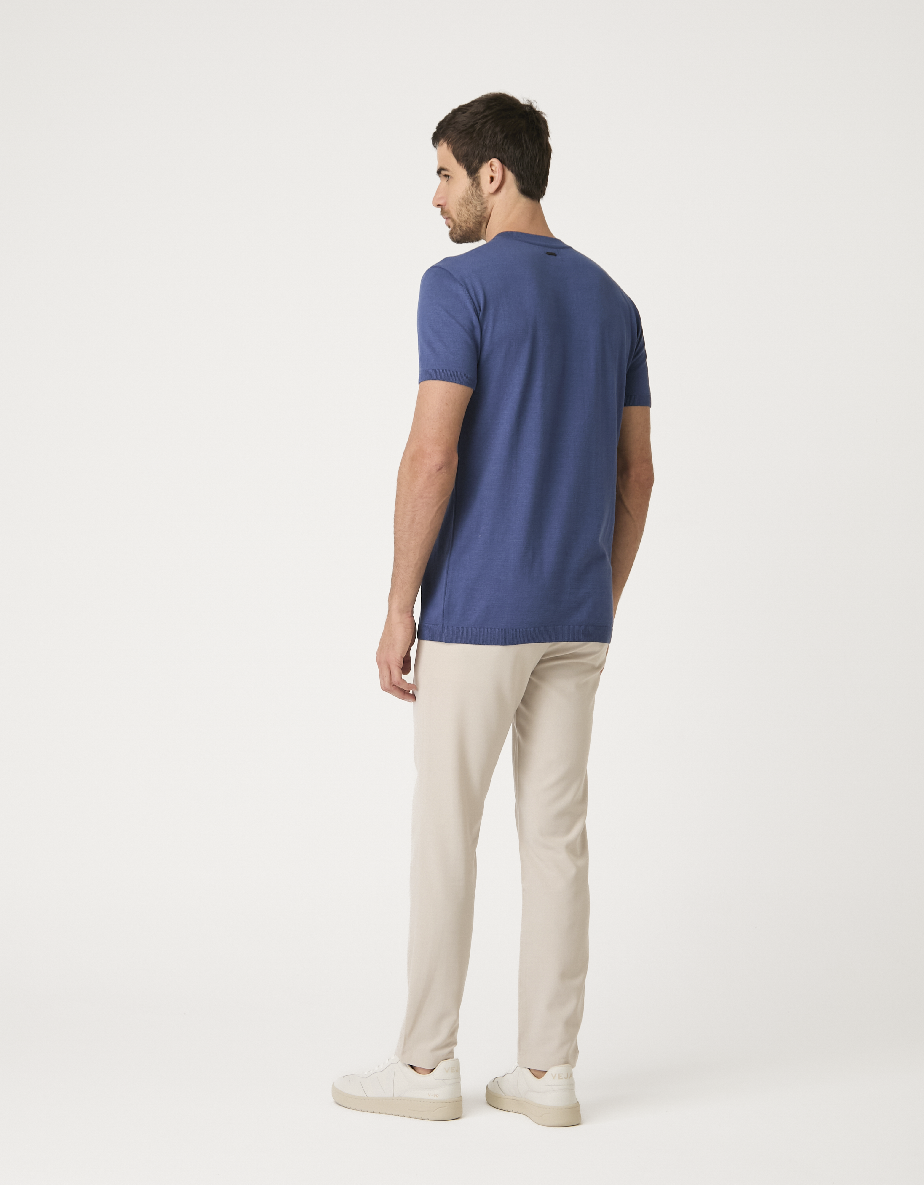 Camiseta Tricot Gola Alta