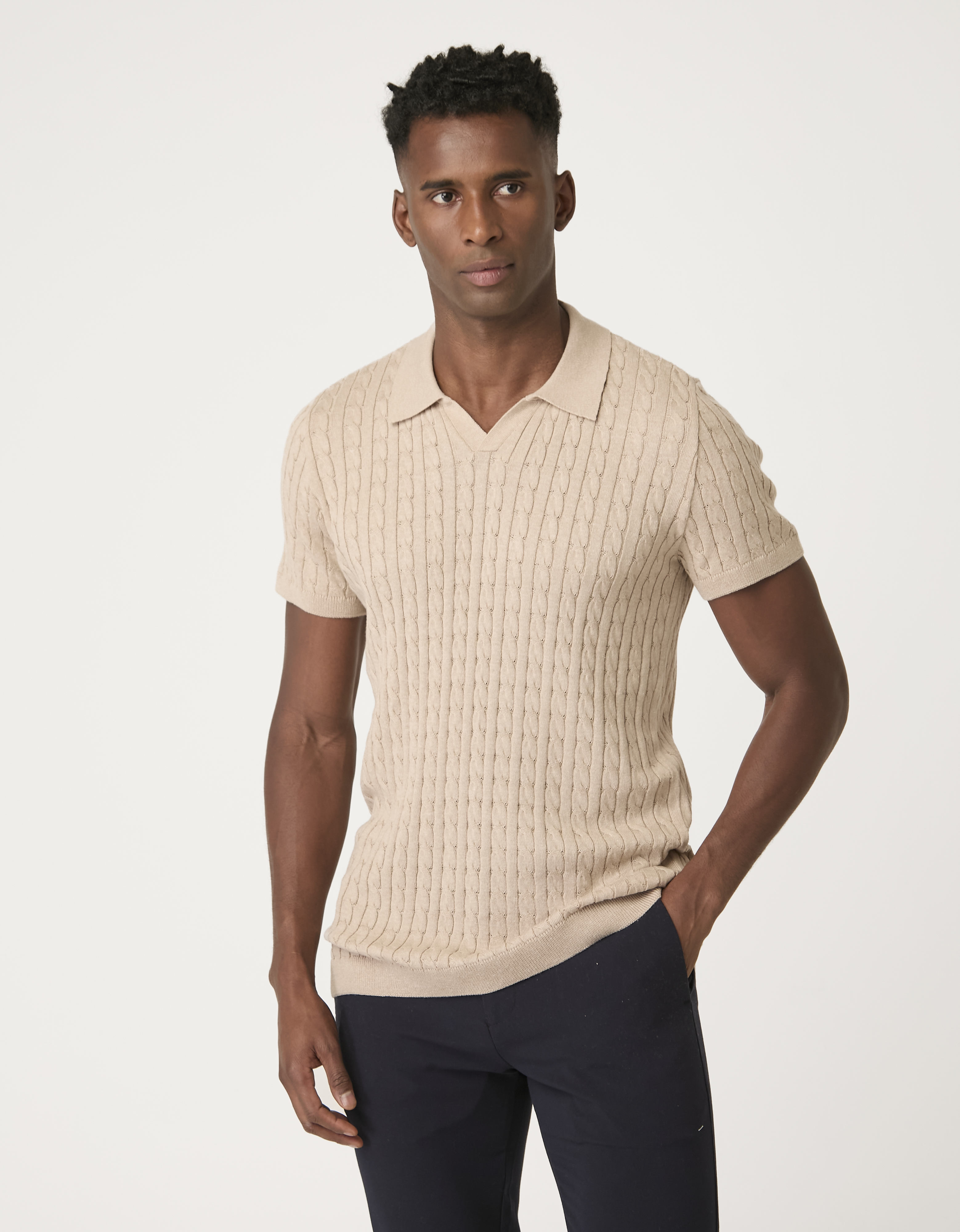 Polo Tricot Trança