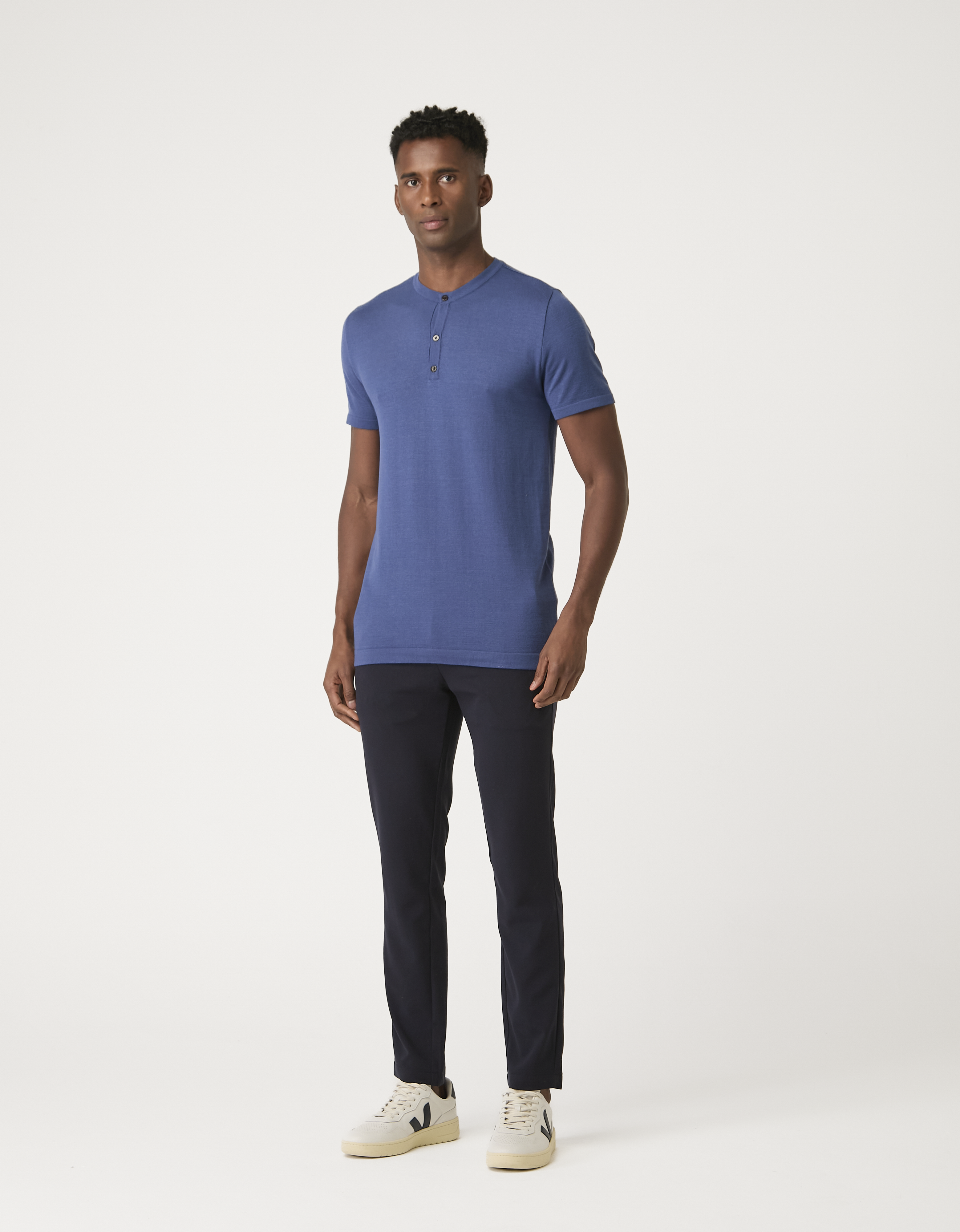 Camiseta Tricot Henley MC