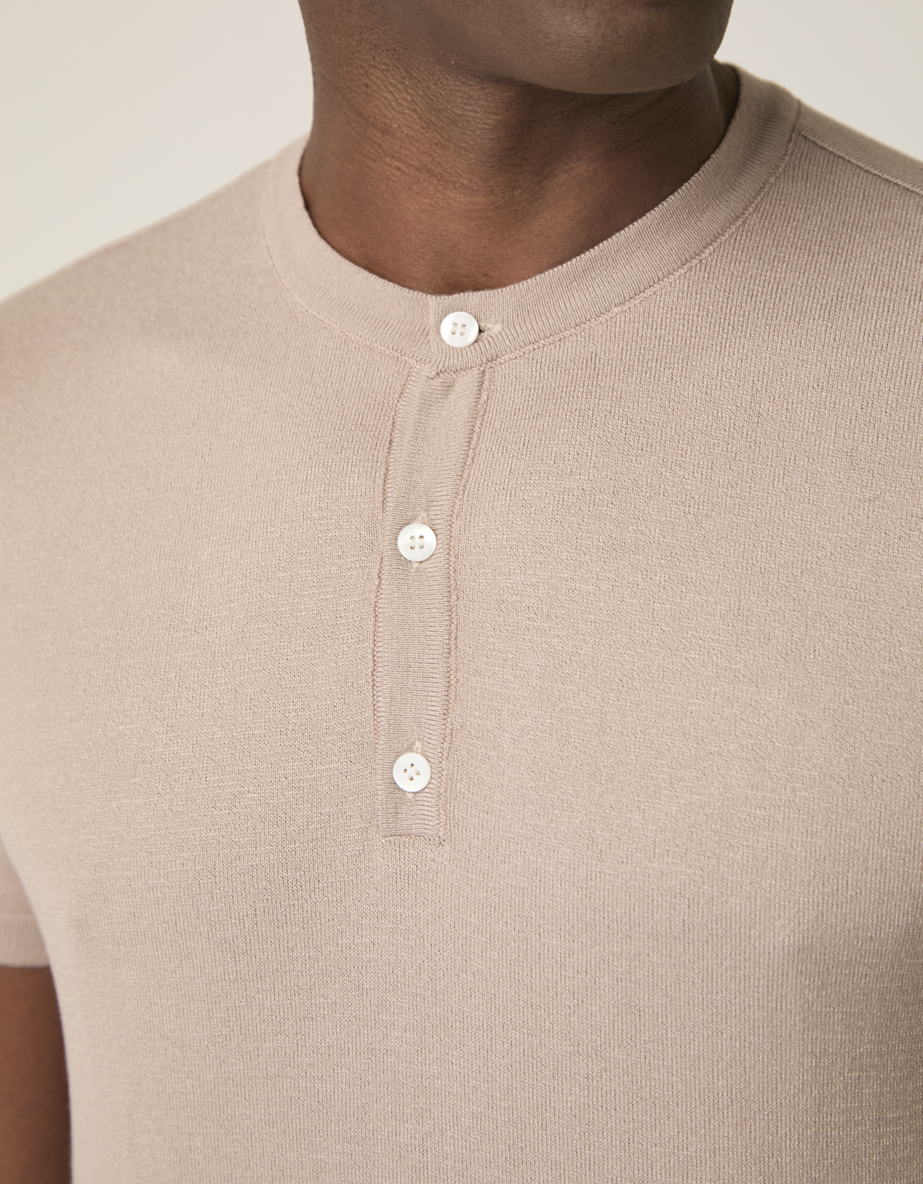 Camiseta Tricot Henley MC