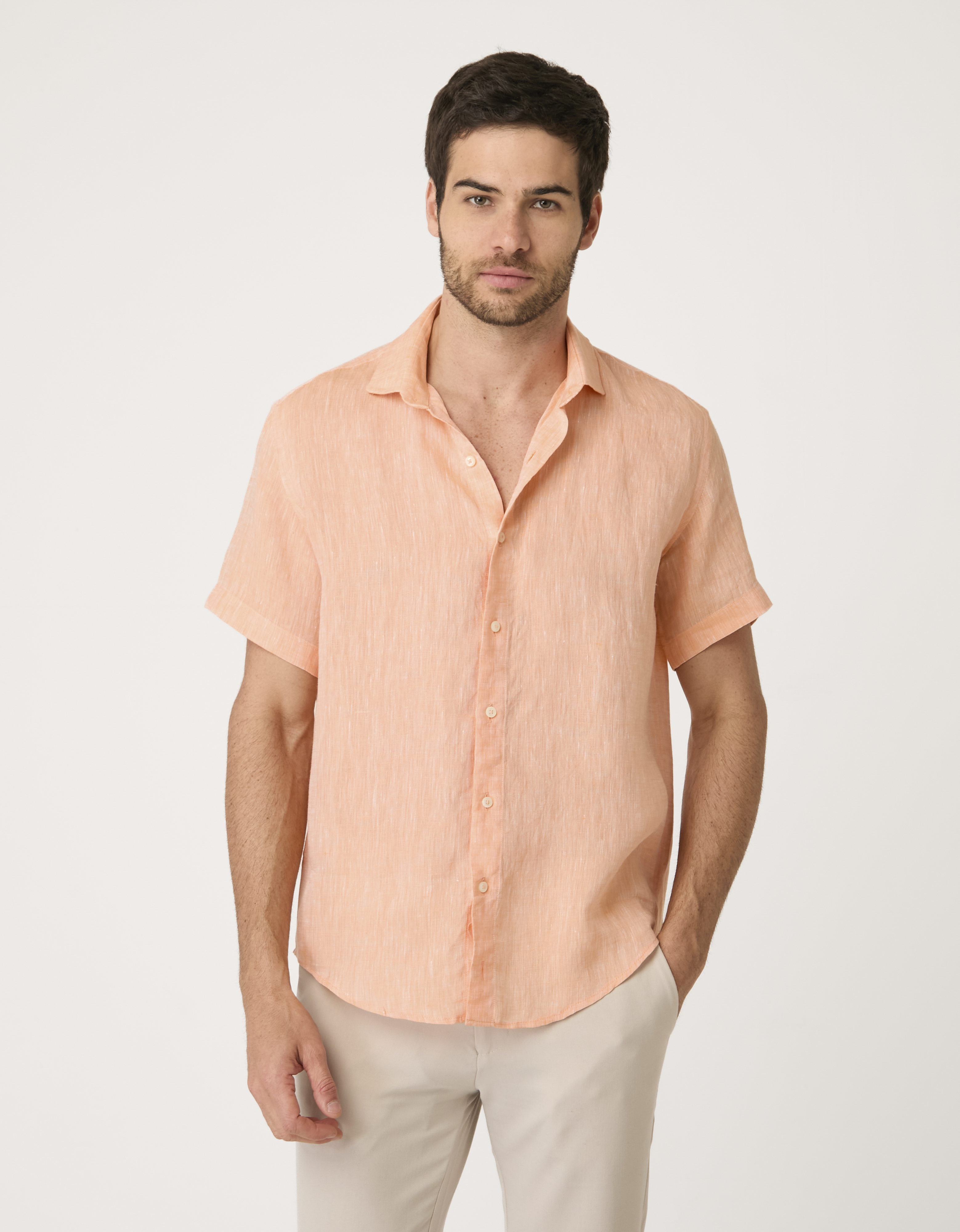 Camisa MC Linho Florença